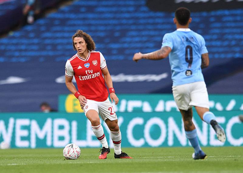 David Luiz sló Ceballos í jörðina á æfingu