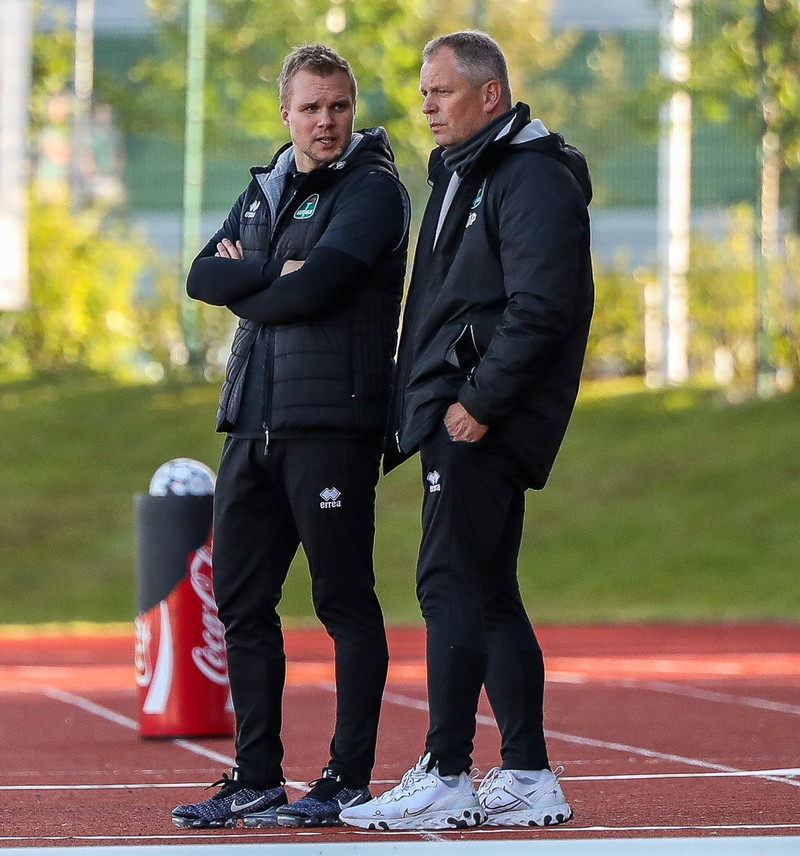 Halldór Árnason ásamt Óskari Hrafni