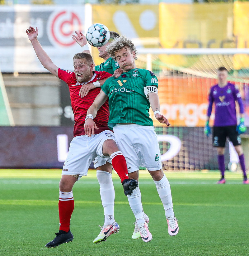 Myndaveisla: Valur vann stórleik við Blika
