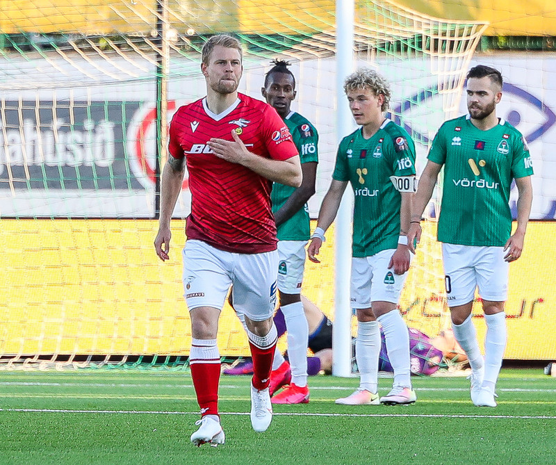 Myndaveisla: Valur vann stórleik við Blika