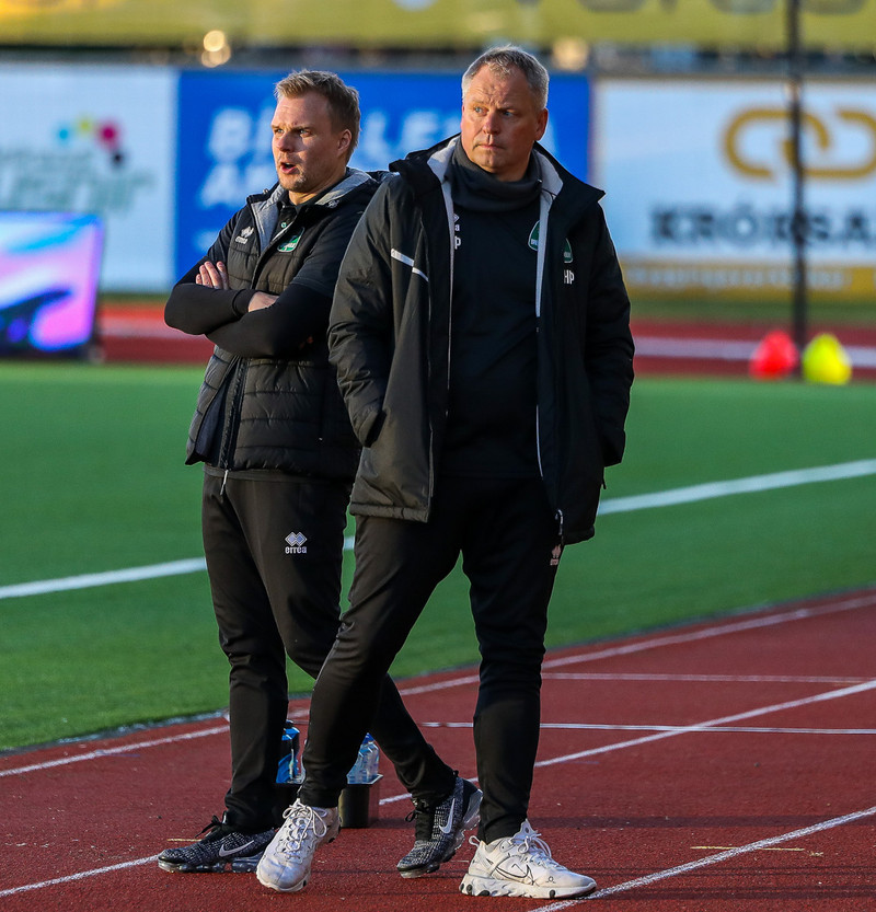 Óskar Hrafn og aðstoðarmaður hans, Halldór Árnason.