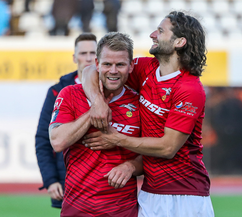 Myndaveisla: Valur vann stórleik við Blika