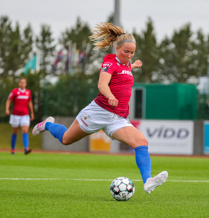 Hlín Eiríksdóttir er aðra umferðina í röð í liði umferðarinnar.