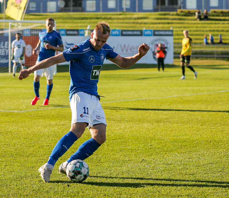 Þorsteinn Már kom til KR frá Stjörnunni í gær, hann fer beint inni í byrjunarliðið.