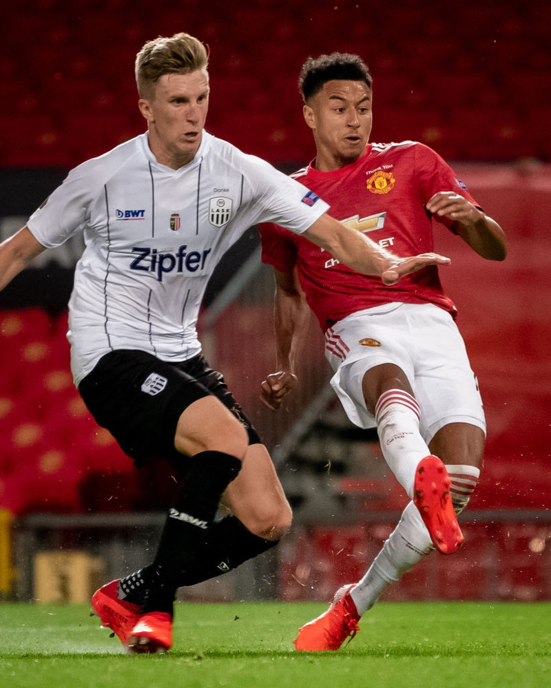 Jesse Lingard skoraði fyrir Manchester United í kvöld