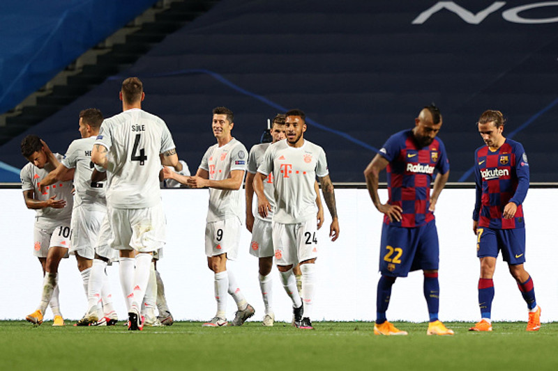 Bayern Munchen saltaði Barcelona í kvöld.
