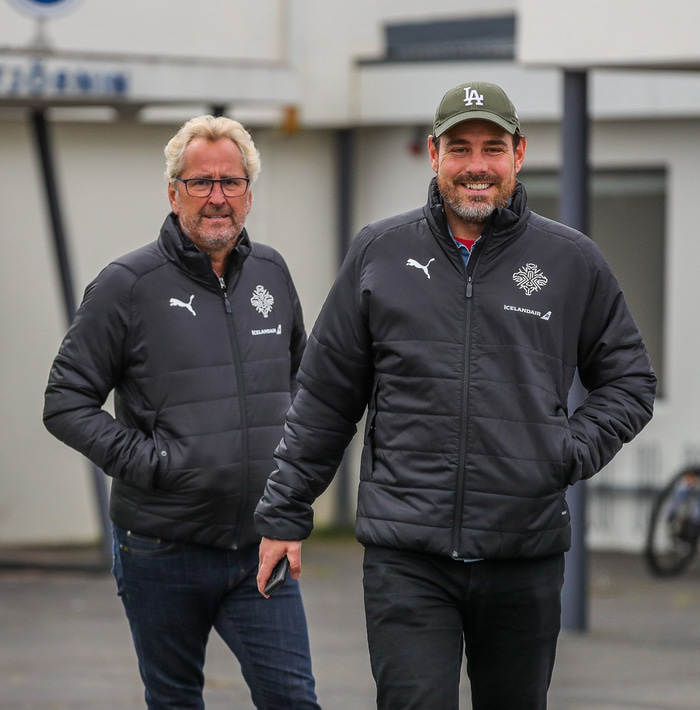 Hamren og Freyr Alexandersson.
