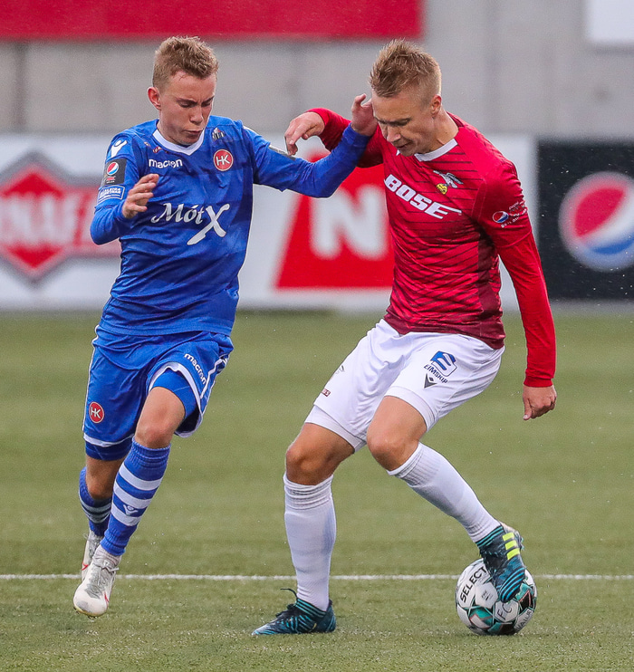 Valgeir Valgeirsson og Patrick Pedersen byrja báðir í dag.