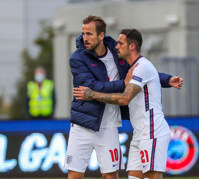 Harry Kane (til vinstri).