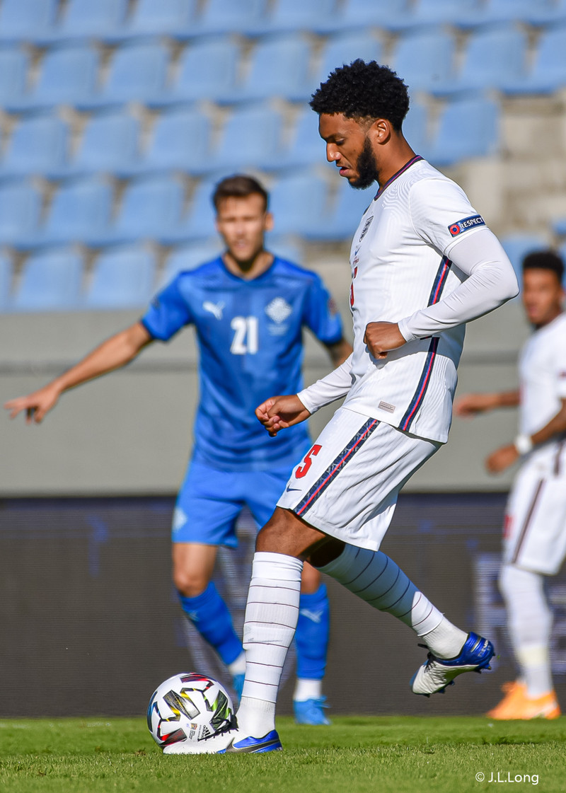Myndaveisla frá tapinu gegn Englandi á laugardaginn