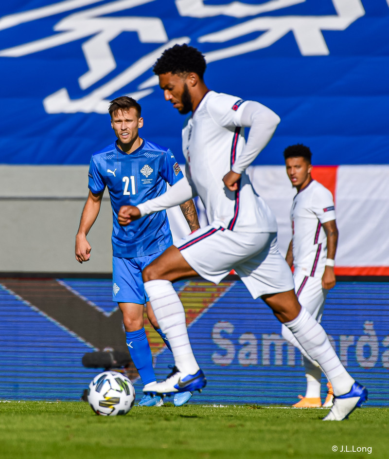 Myndaveisla frá tapinu gegn Englandi á laugardaginn