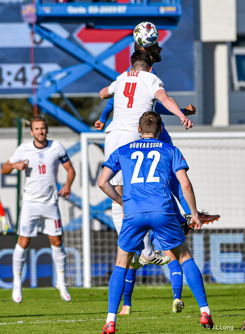 Myndaveisla frá tapinu gegn Englandi á laugardaginn