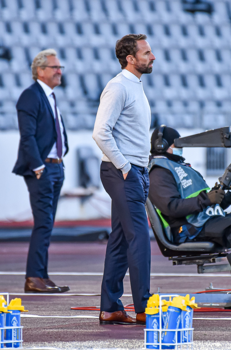 Myndaveisla frá tapinu gegn Englandi á laugardaginn