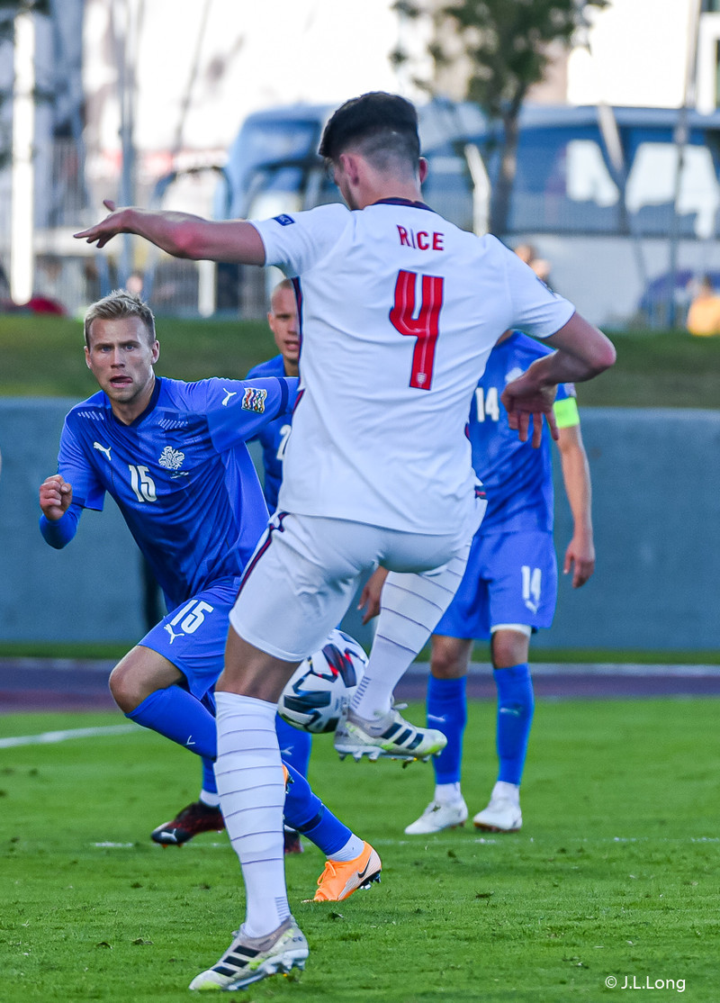 Myndaveisla frá tapinu gegn Englandi á laugardaginn
