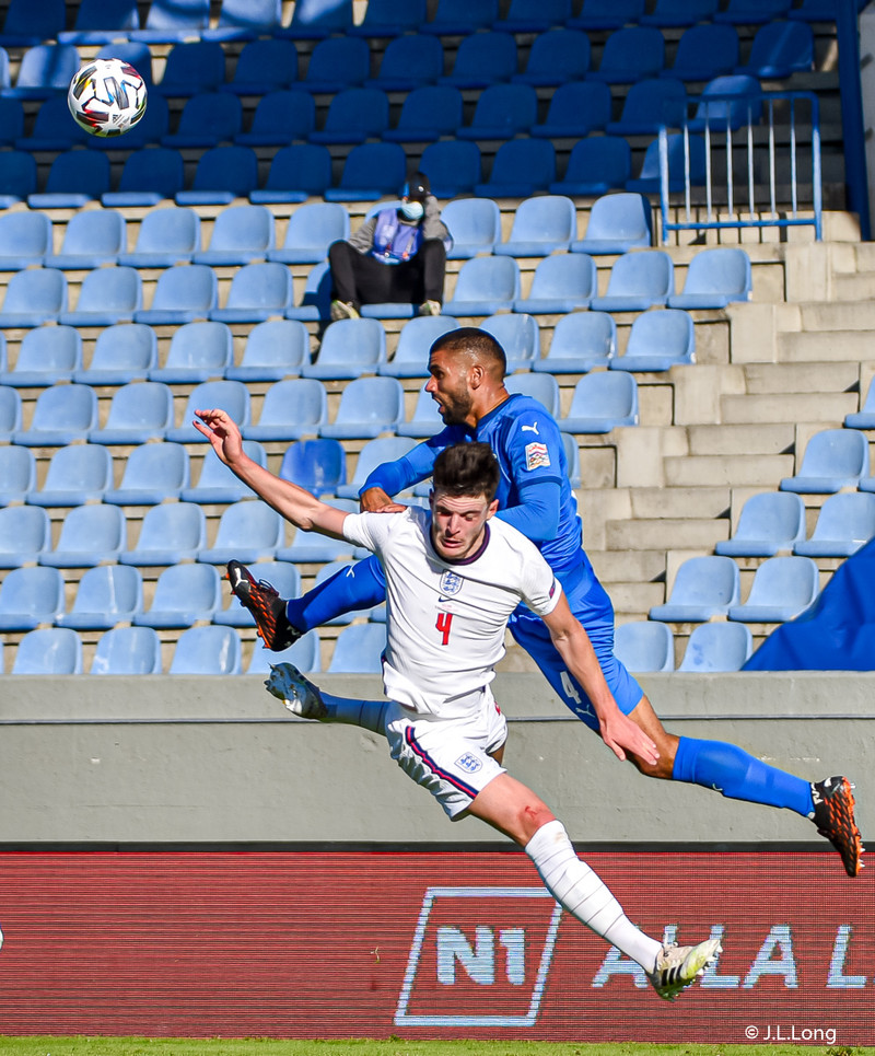 Myndaveisla frá tapinu gegn Englandi á laugardaginn