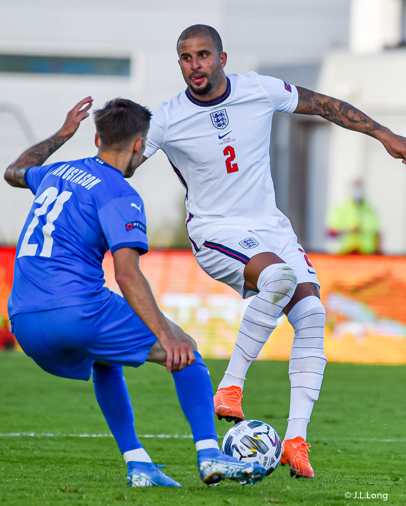 Myndaveisla frá tapinu gegn Englandi á laugardaginn