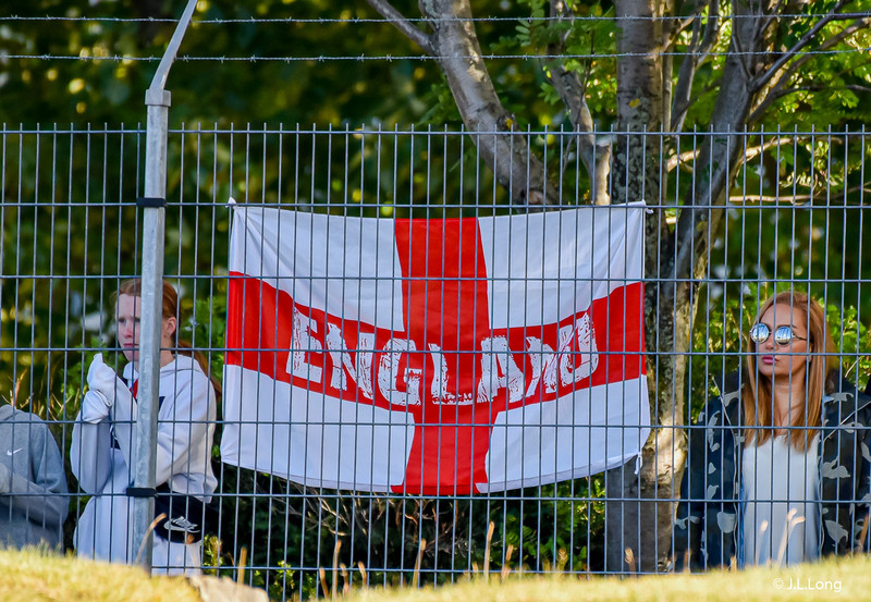 Myndaveisla frá tapinu gegn Englandi á laugardaginn