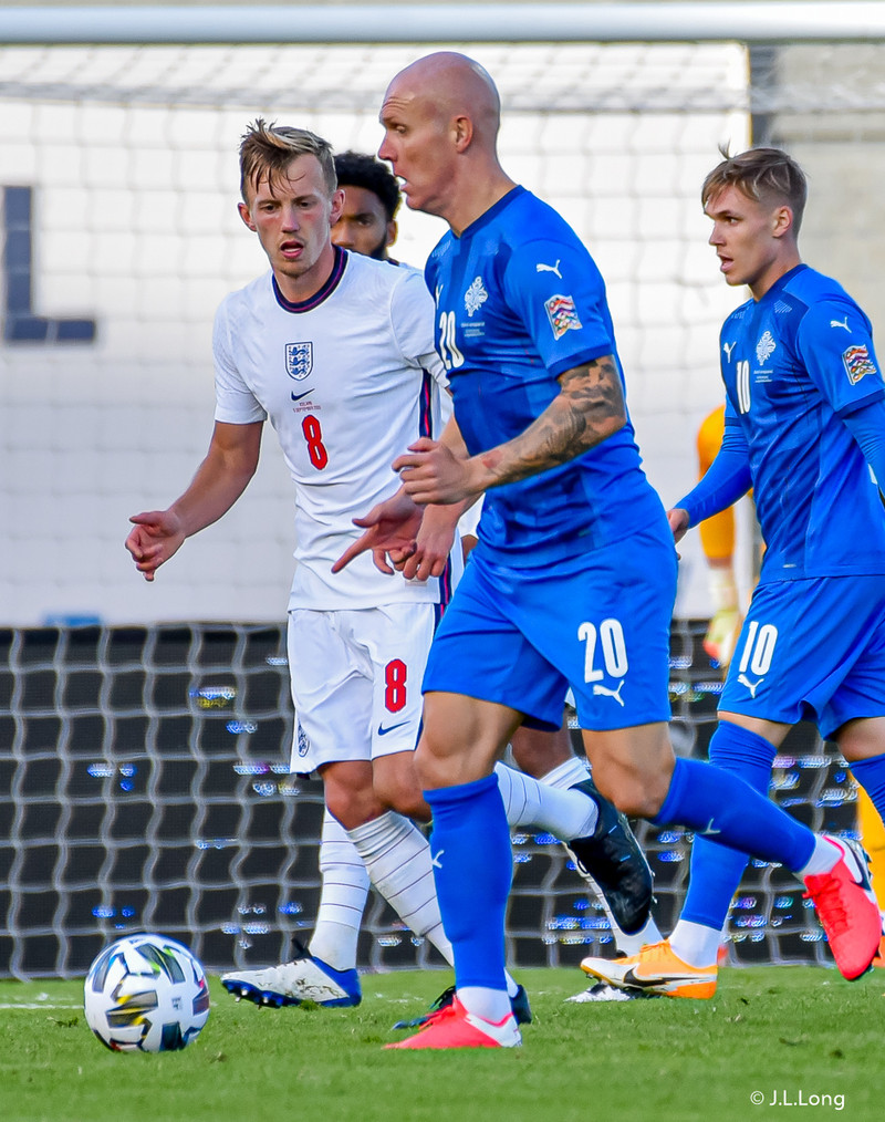 Myndaveisla frá tapinu gegn Englandi á laugardaginn