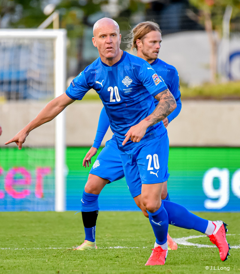 Myndaveisla frá tapinu gegn Englandi á laugardaginn