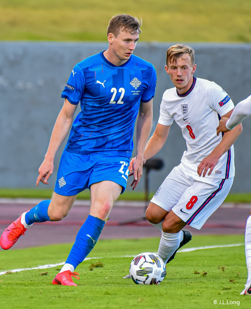 Myndaveisla frá tapinu gegn Englandi á laugardaginn