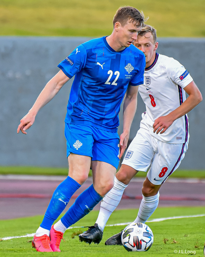 Myndaveisla frá tapinu gegn Englandi á laugardaginn
