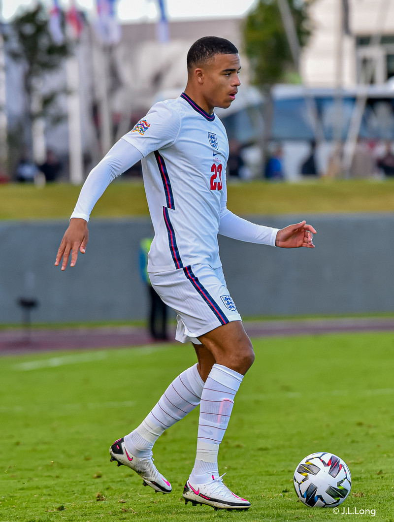 Myndaveisla frá tapinu gegn Englandi á laugardaginn