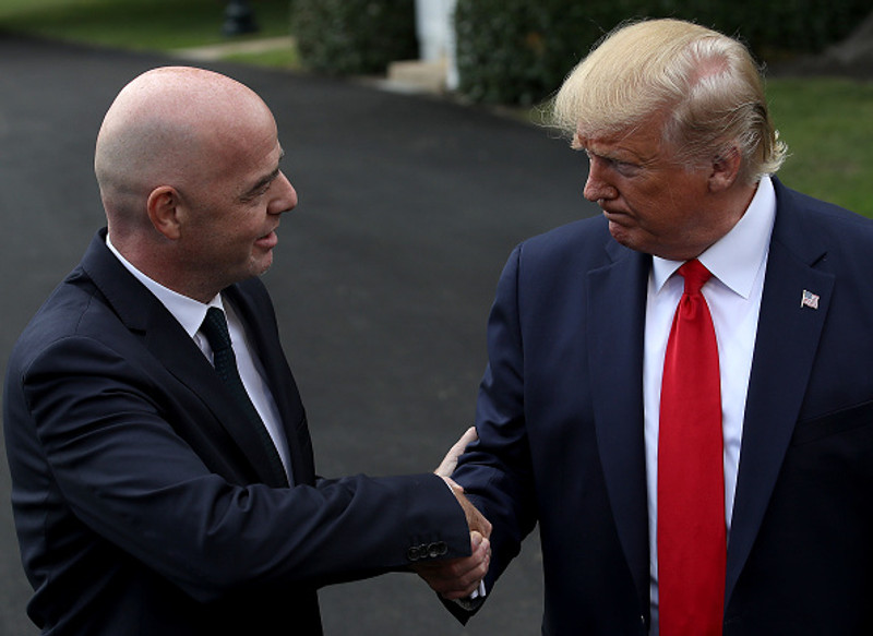 Infantino og Trump funduðu í Bandaríkjunum