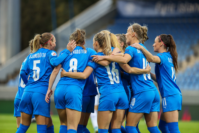 Myndaveisla frá stórsigri Íslands gegn Lettlandi