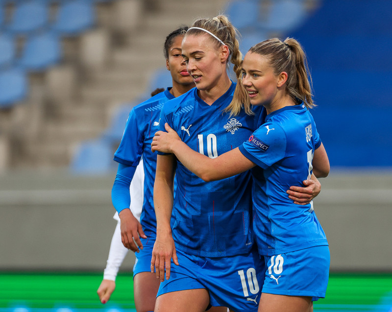 Myndaveisla frá stórsigri Íslands gegn Lettlandi