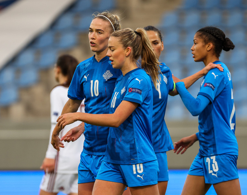 Myndaveisla frá stórsigri Íslands gegn Lettlandi