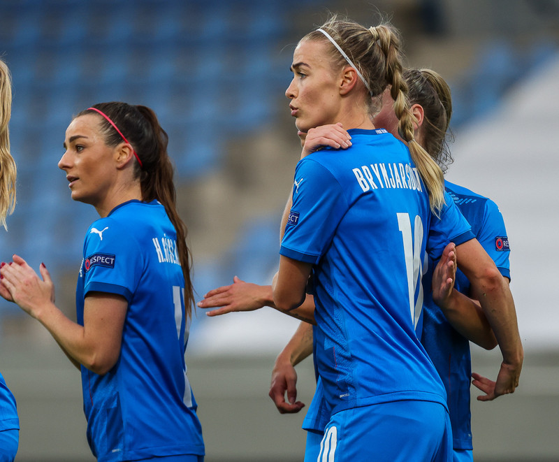 Myndaveisla frá stórsigri Íslands gegn Lettlandi