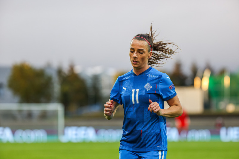 Myndaveisla frá stórsigri Íslands gegn Lettlandi