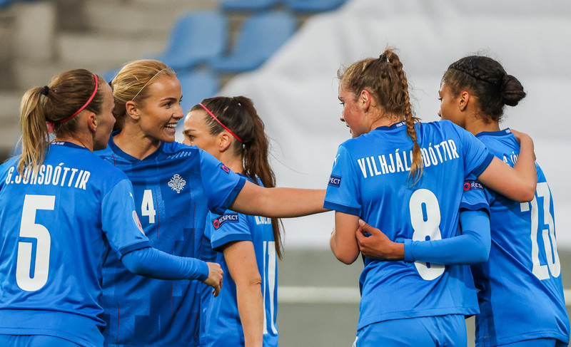 Myndaveisla frá stórsigri Íslands gegn Lettlandi