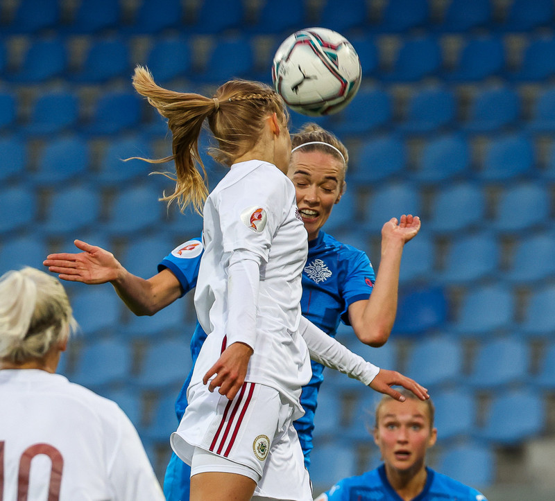 Myndaveisla frá stórsigri Íslands gegn Lettlandi