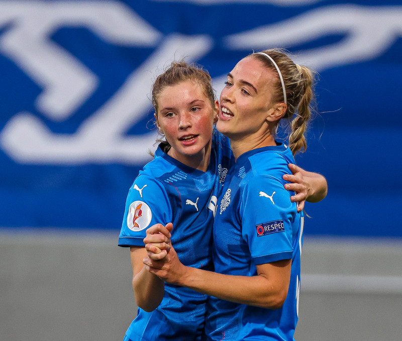 Myndaveisla frá stórsigri Íslands gegn Lettlandi