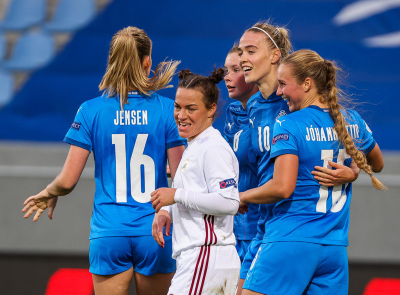Myndaveisla frá stórsigri Íslands gegn Lettlandi