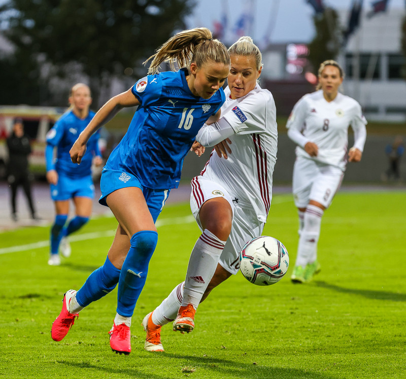 Myndaveisla frá stórsigri Íslands gegn Lettlandi