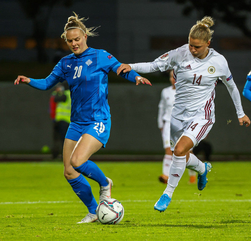 Myndaveisla frá stórsigri Íslands gegn Lettlandi