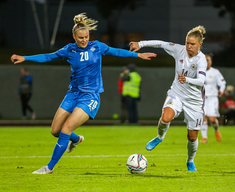 Myndaveisla frá stórsigri Íslands gegn Lettlandi