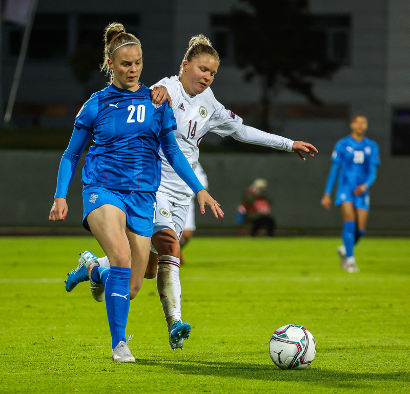 Myndaveisla frá stórsigri Íslands gegn Lettlandi