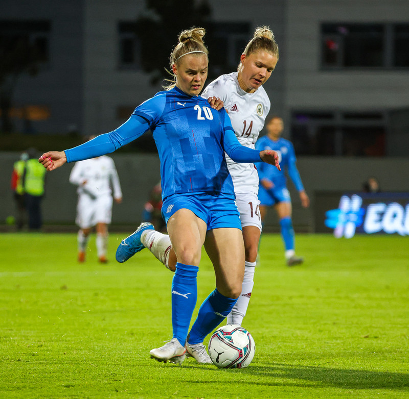 Myndaveisla frá stórsigri Íslands gegn Lettlandi