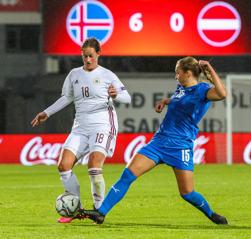 Myndaveisla frá stórsigri Íslands gegn Lettlandi