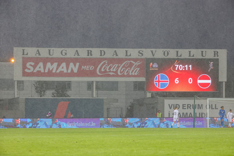 Myndaveisla frá stórsigri Íslands gegn Lettlandi