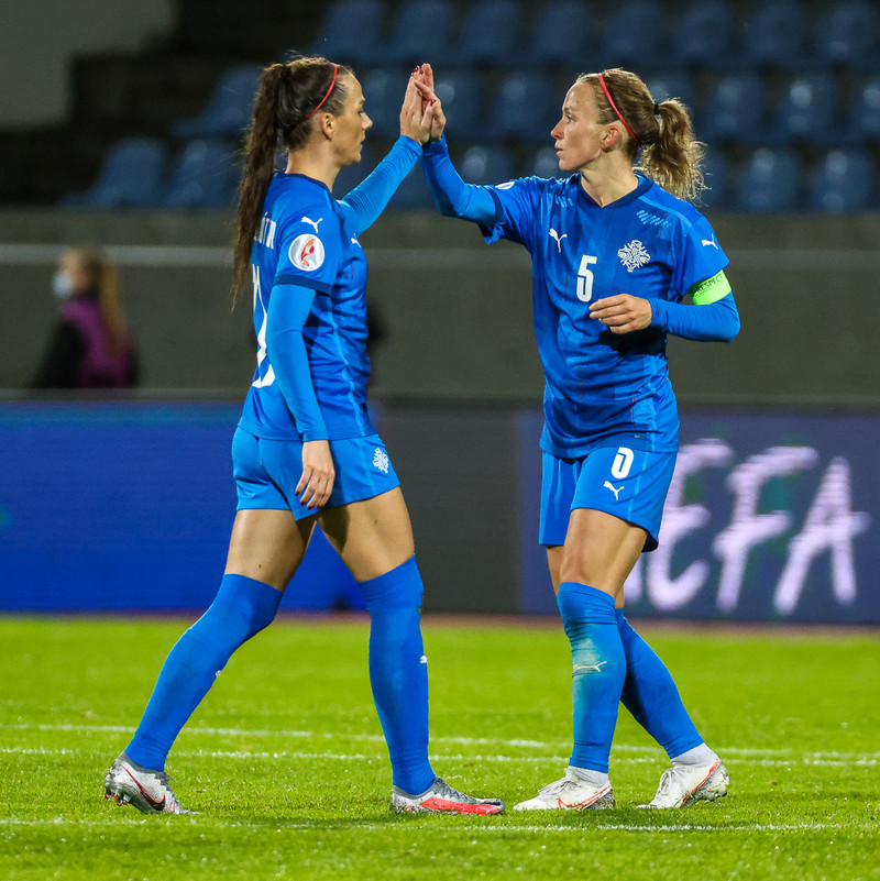 Myndaveisla frá stórsigri Íslands gegn Lettlandi