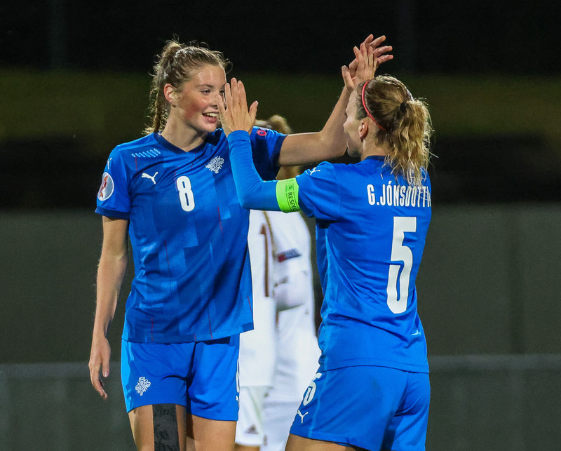 Myndaveisla frá stórsigri Íslands gegn Lettlandi