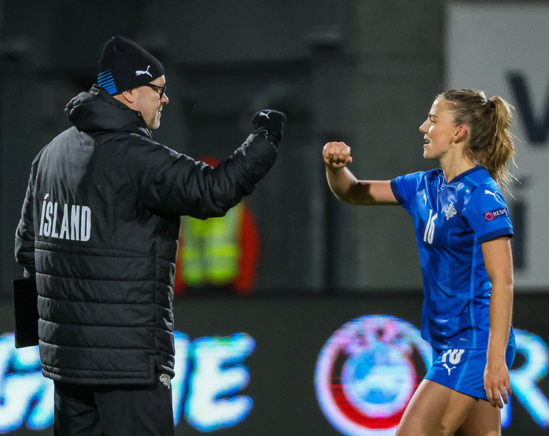 Myndaveisla frá stórsigri Íslands gegn Lettlandi