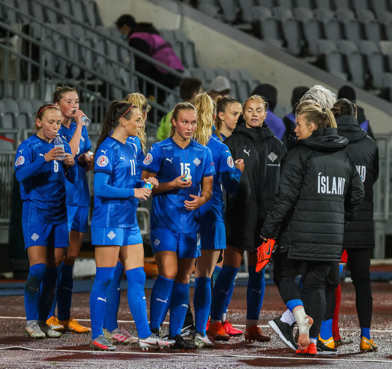 Myndaveisla frá stórsigri Íslands gegn Lettlandi