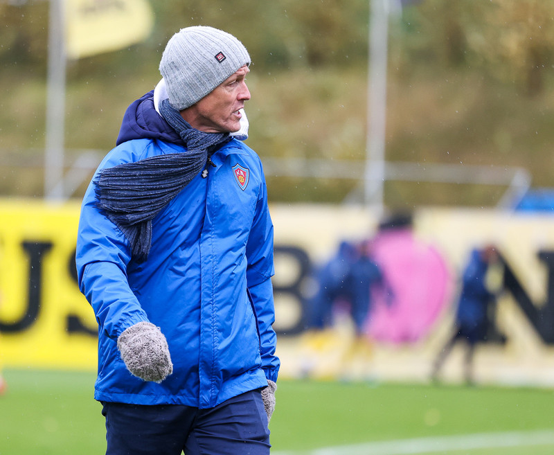 Arnar Grétarsson, þjálfari KA í Grafarvoginum í dag.