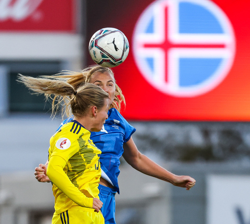 Myndaveisla frá jafntefli Íslands gegn Svíþjóð