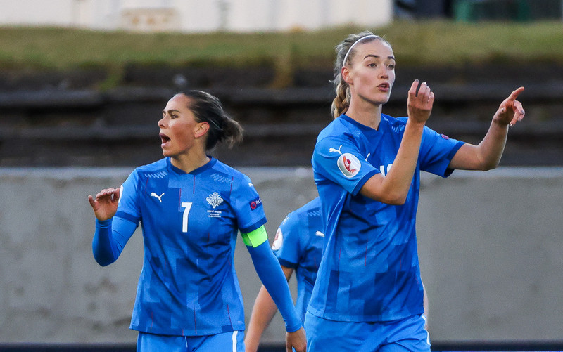 Myndaveisla frá jafntefli Íslands gegn Svíþjóð